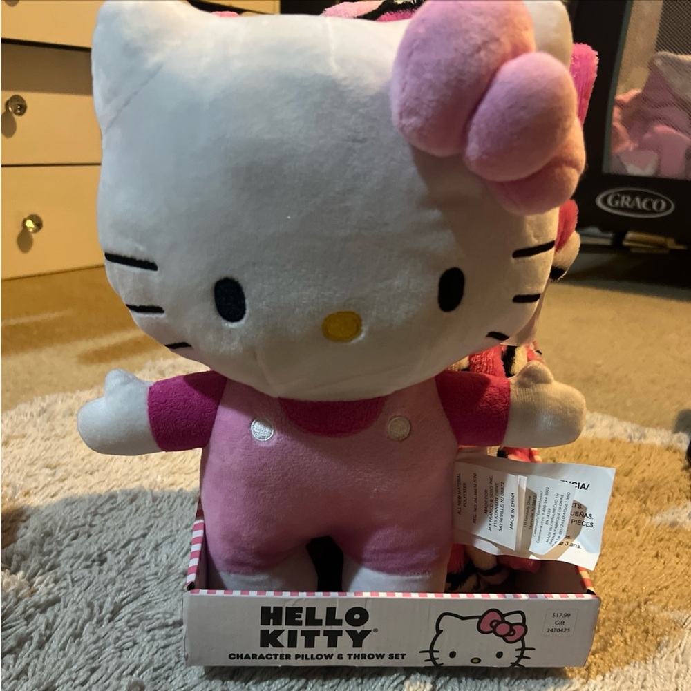 Hello Kitty Pink and White Plush Toy